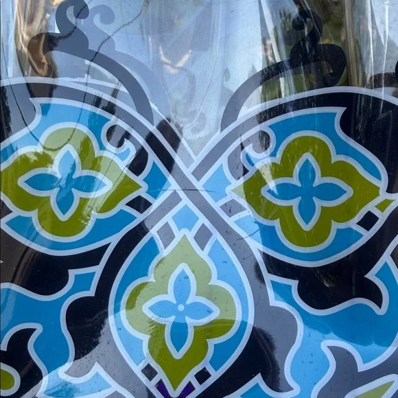 BRIGHTON SUMMER HEART Clear Plastic Navy Leather Straps Tote Purse.💙 - Picture 16 of 17